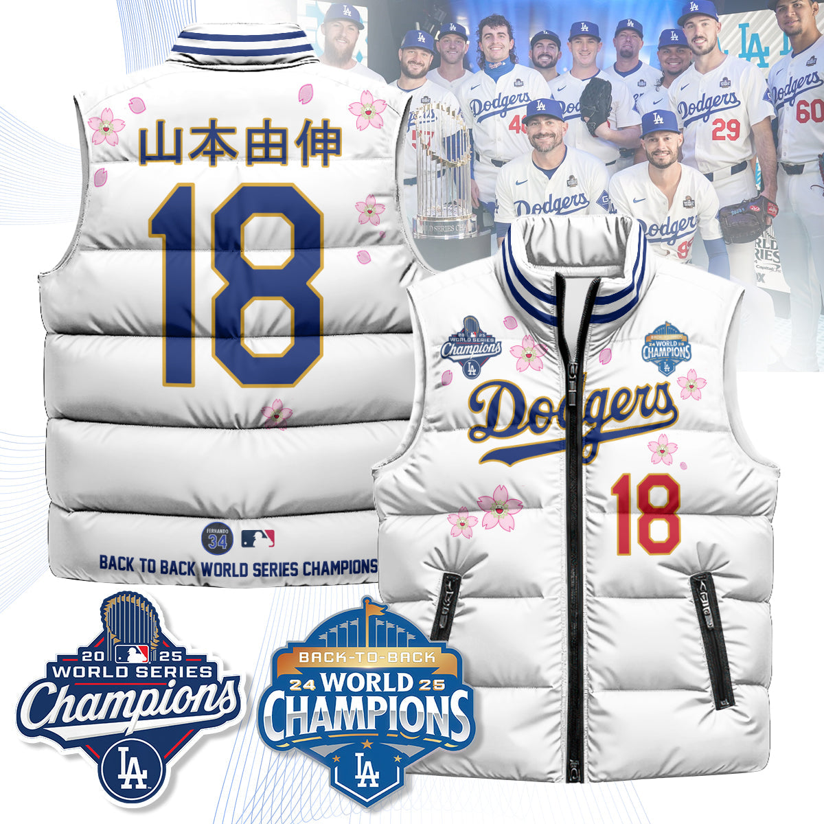 LAD Tokyo 2025 World Series Champions Puffer Vest