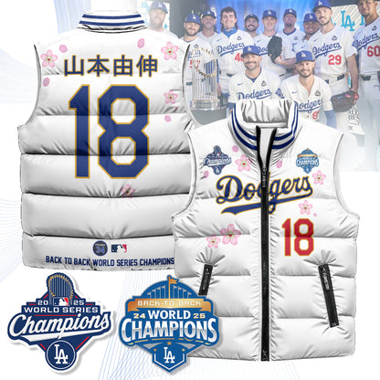 LAD Tokyo 2025 World Series Champions Puffer Vest