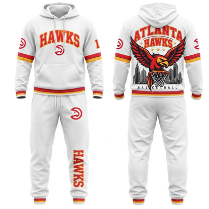AH Streetwear Hoodie Pants Set - Printed