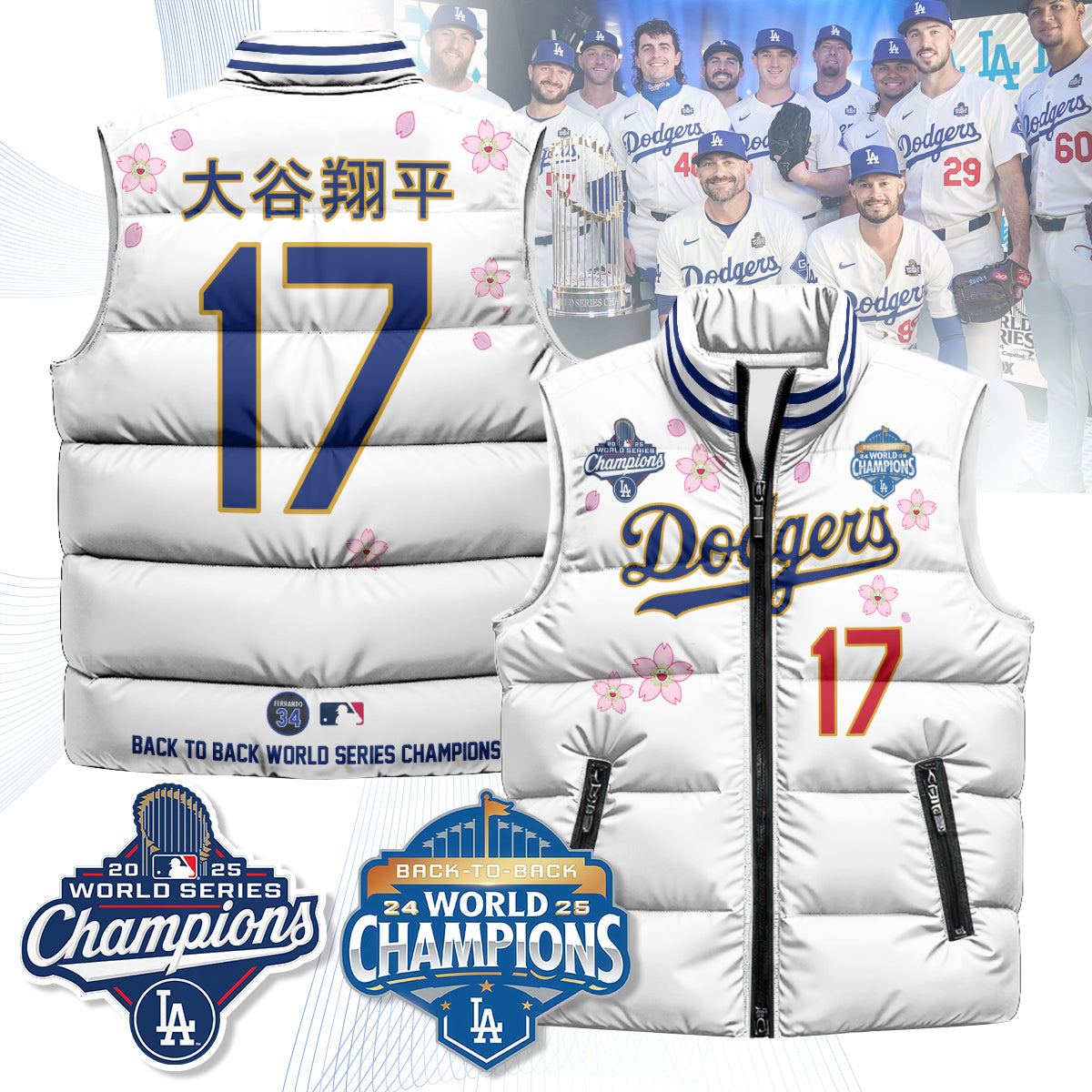 LAD Tokyo 2025 World Series Champions Puffer Vest