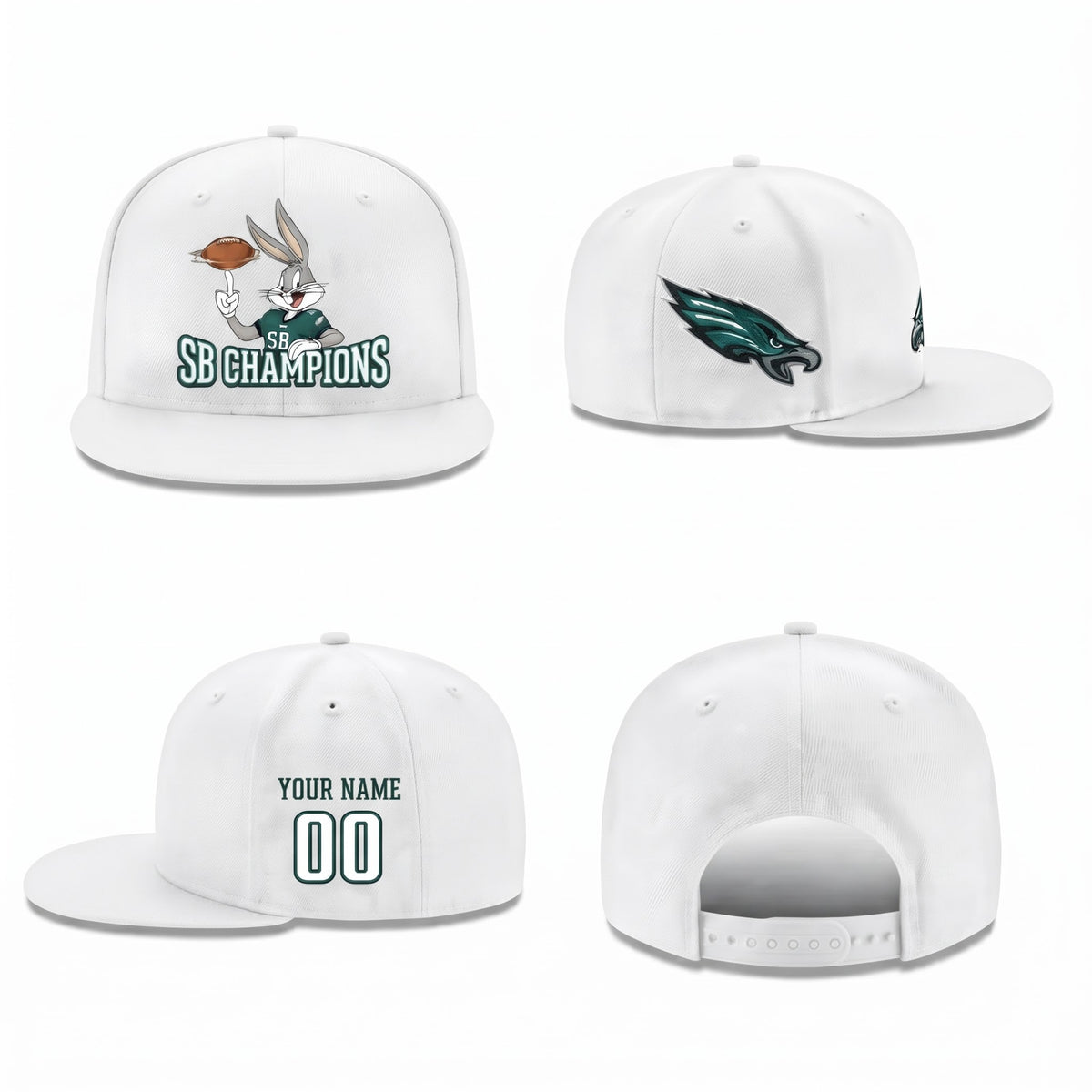 PHI x Bunny Personalized Snapback Cap - Printed