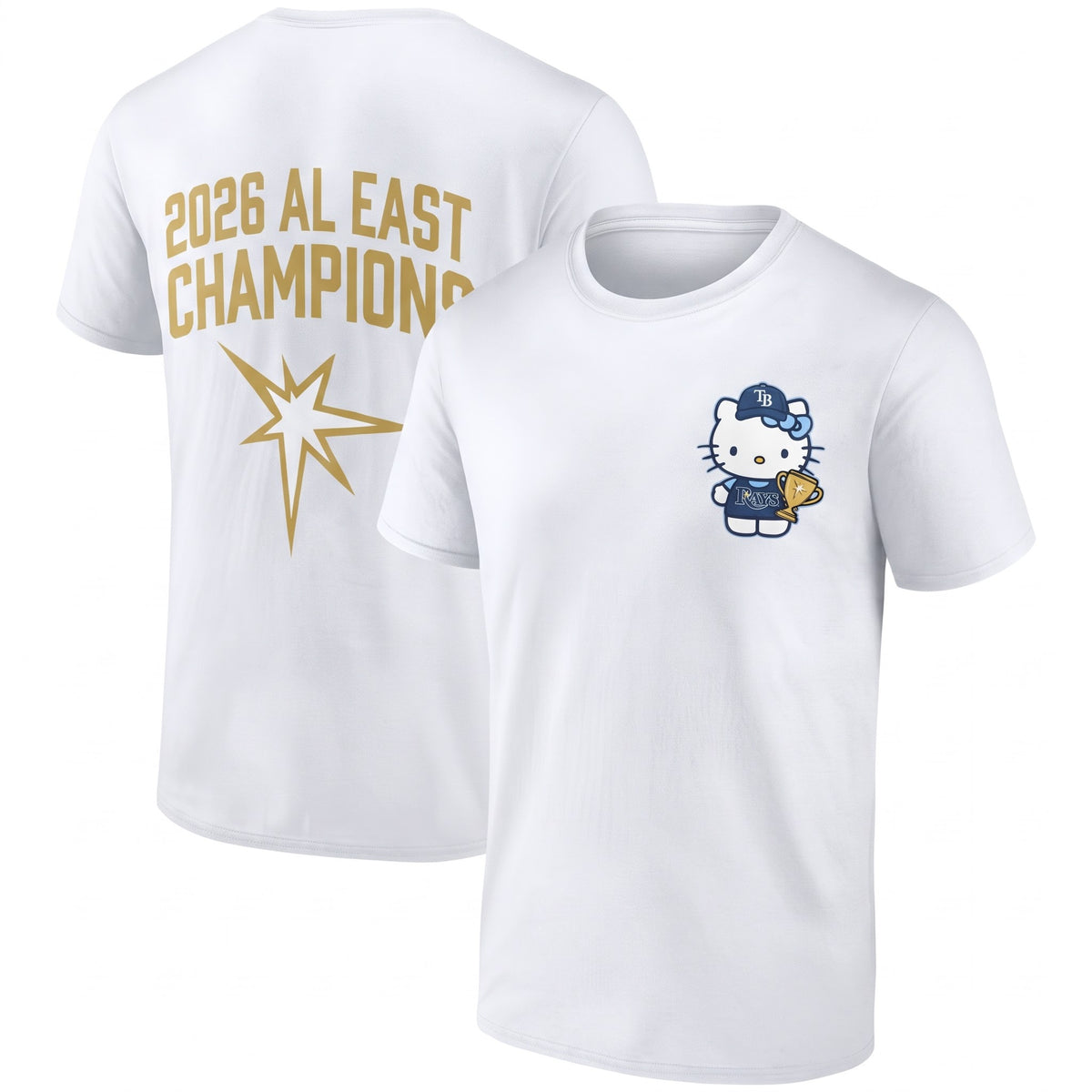 TB x Meow KT AL East Division Champions Two Sides T-Shirt - Printed V3
