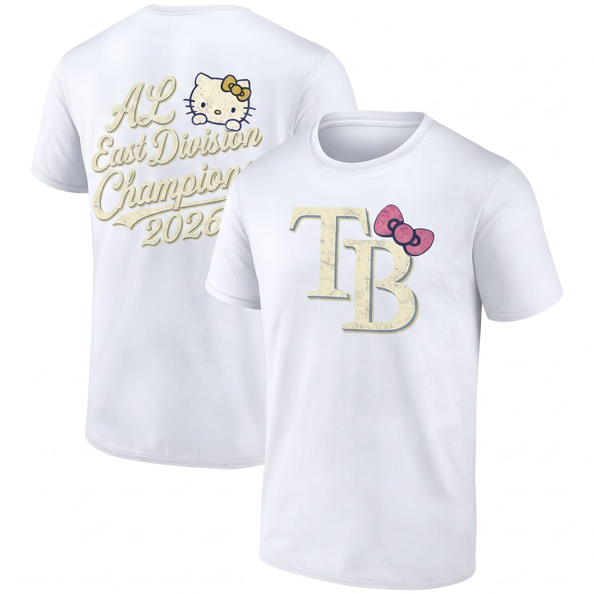 TB x Meow KT AL East Division Champions Two Sides T-Shirt - Printed V1