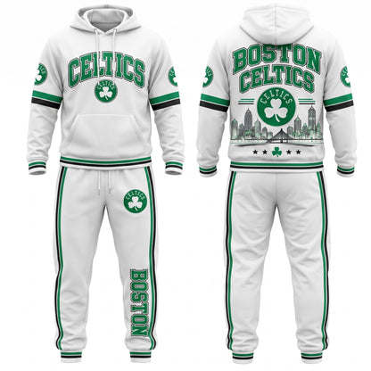 BOS Streetwear Hoodie Pants Set - Printed