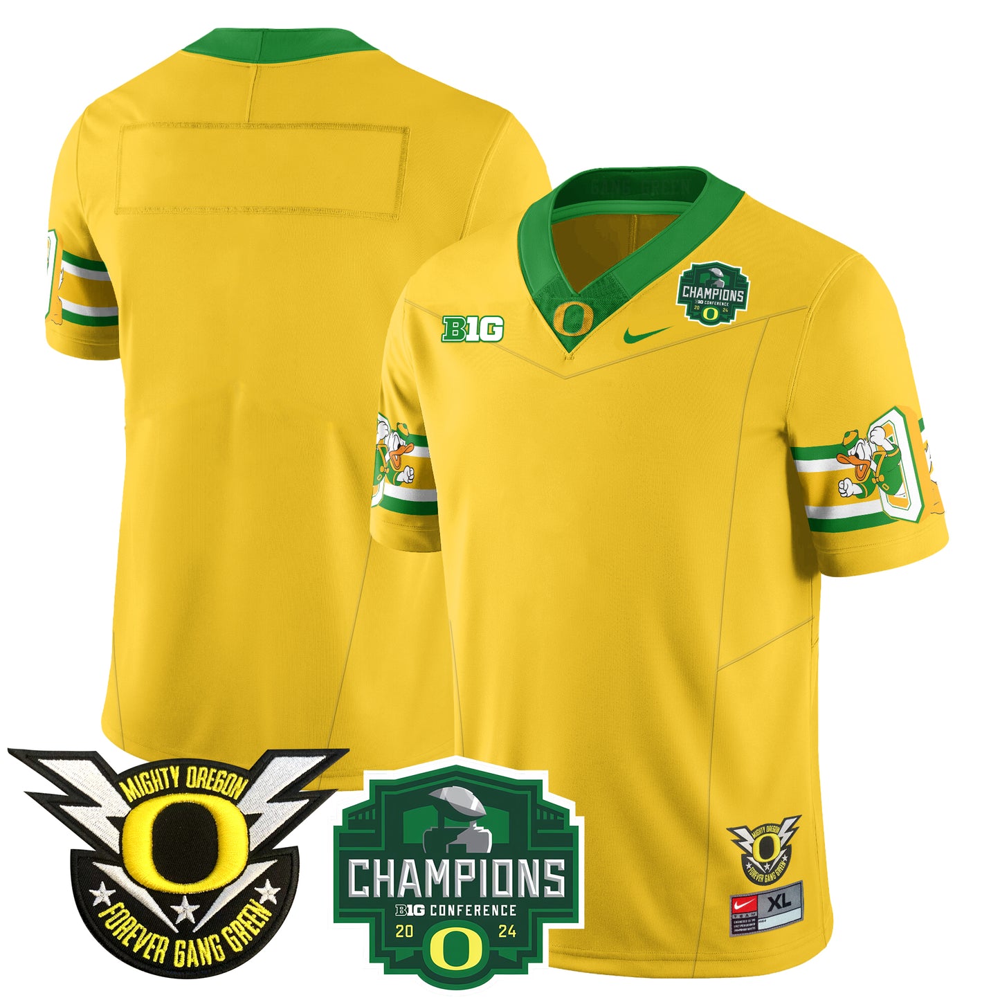 Oregon Ducks 2024 Big Ten Champions Jersey - All Stitched