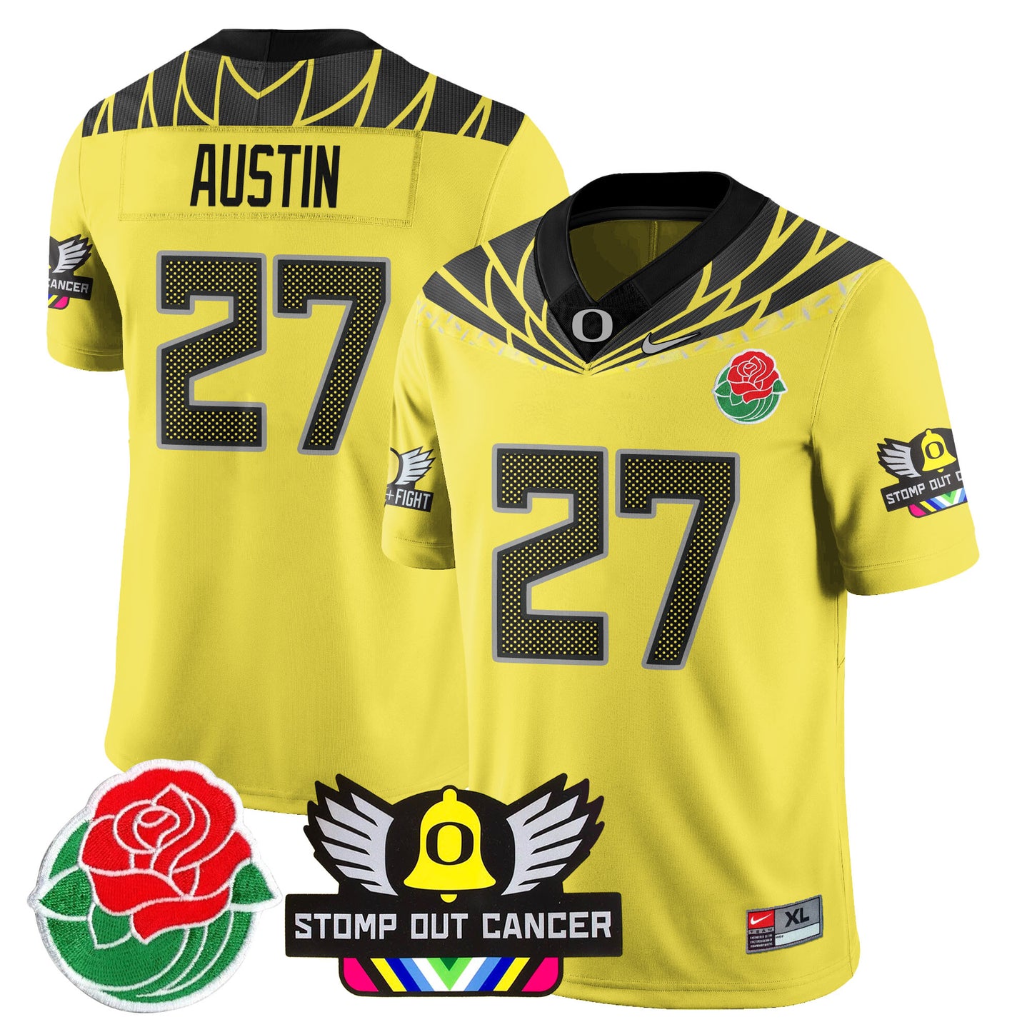 Oregon Alternate 2024 Rose Bowl Vapor Limited Jersey - All Stitched