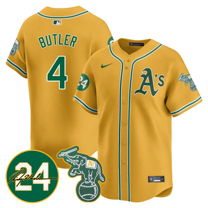 Oakland Athletics 2024 Ricky Henderson Memorial Jersey - All Stitched