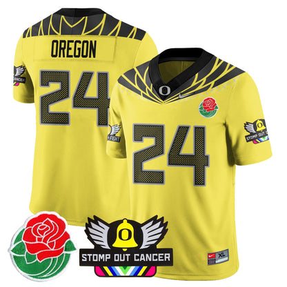 Oregon Alternate 2024 Rose Bowl Vapor Limited Jersey - All Stitched