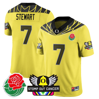 Oregon Alternate 2024 Rose Bowl Vapor Limited Jersey - All Stitched