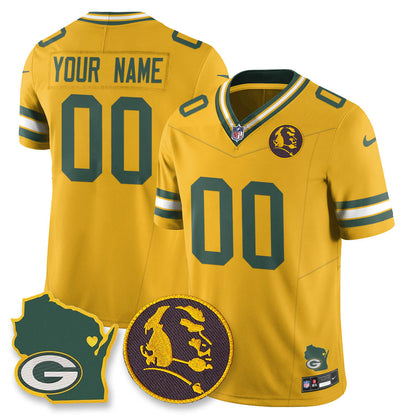 GB Vapor Limited Custom Jersey - John Madden Patch - All Stitched