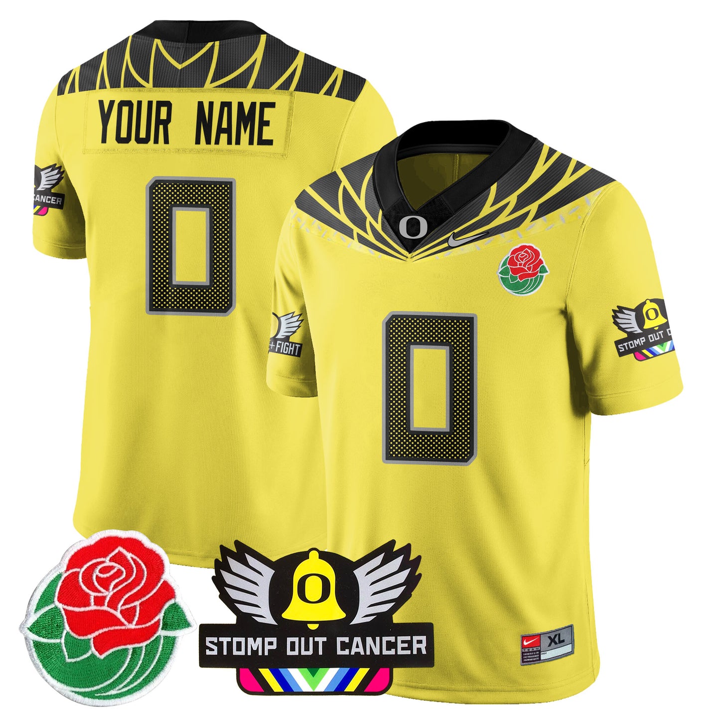 Custom Oregon Alternate 2024 Vapor Limited Jersey - All Stitched