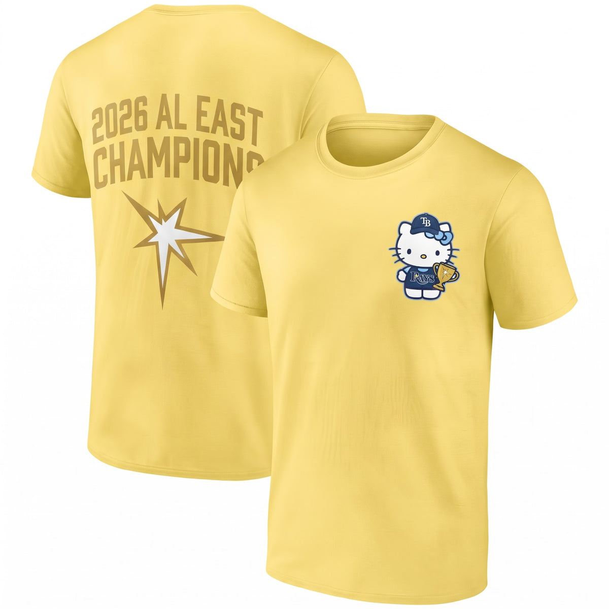 TB x Meow KT AL East Division Champions Two Sides T-Shirt - Printed V3
