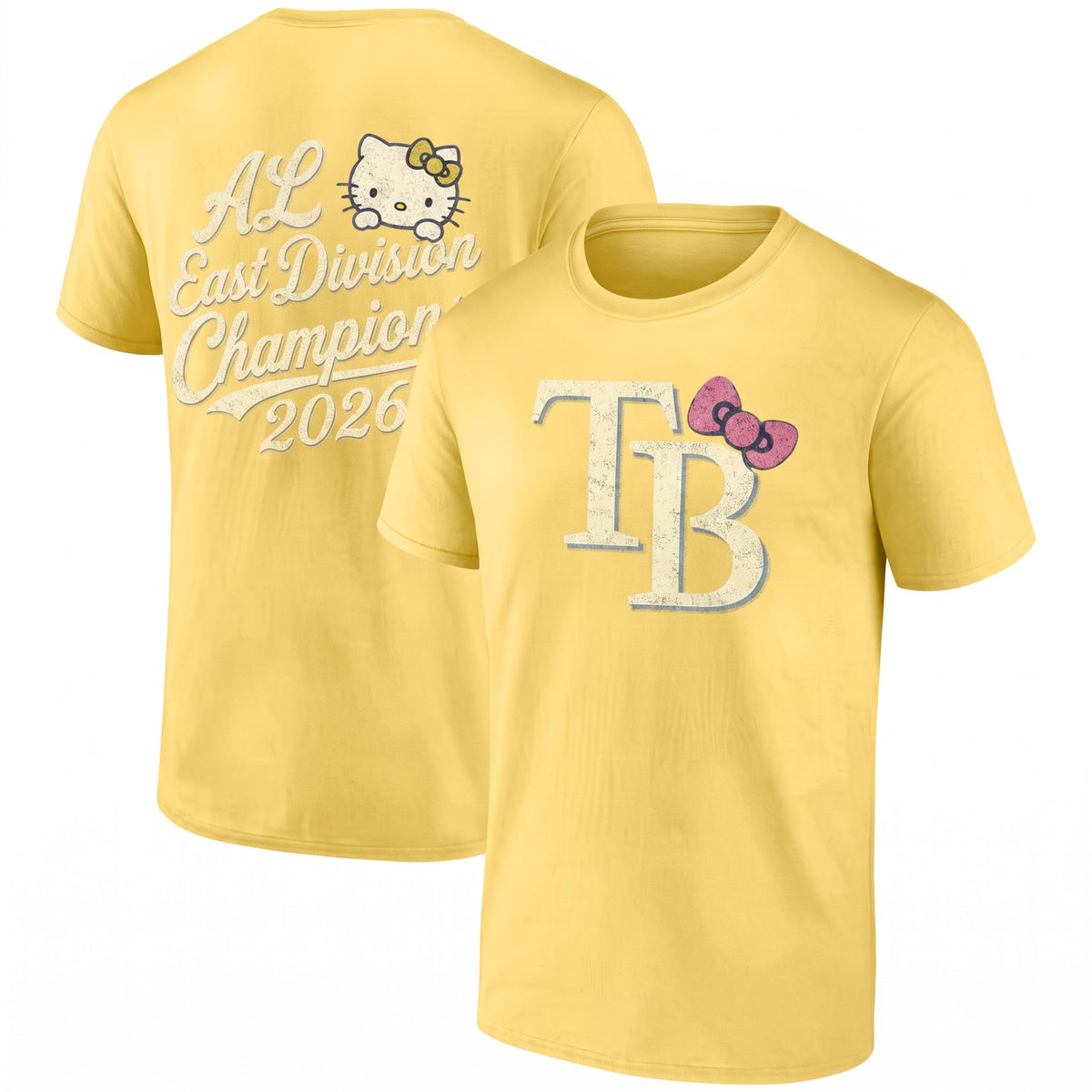 TB x Meow KT AL East Division Champions Two Sides T-Shirt - Printed V1