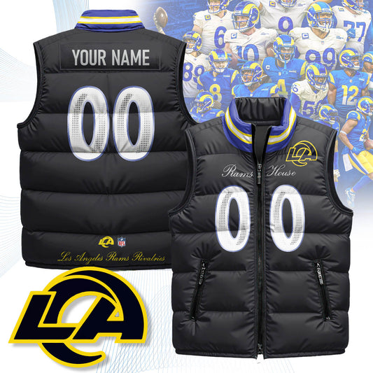 Personalized Los Angeles Rams Rivalry Series Puffer Vest