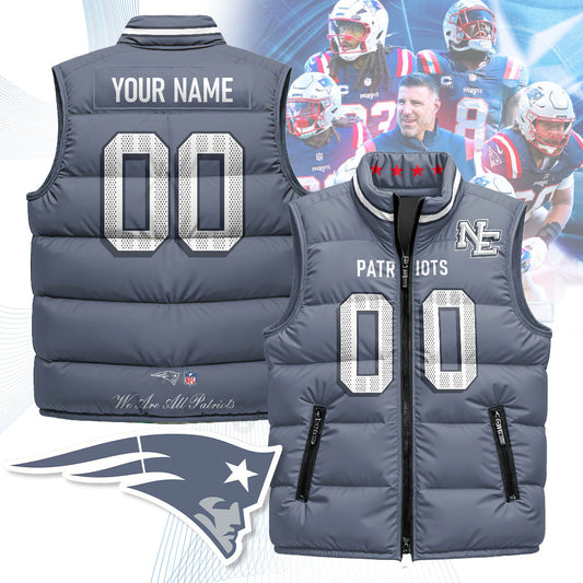 Personalized New England Patriots Rivalry Series Puffer Vest
