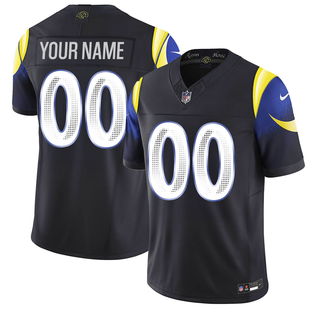 Los Angeles Rams F.U.S.E. Limited Rivalry Series Custom Jersey - All Stitched