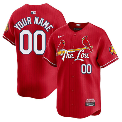 Cardinals Red 2024 City Connect Limited Custom Jersey TLA - All Stitched