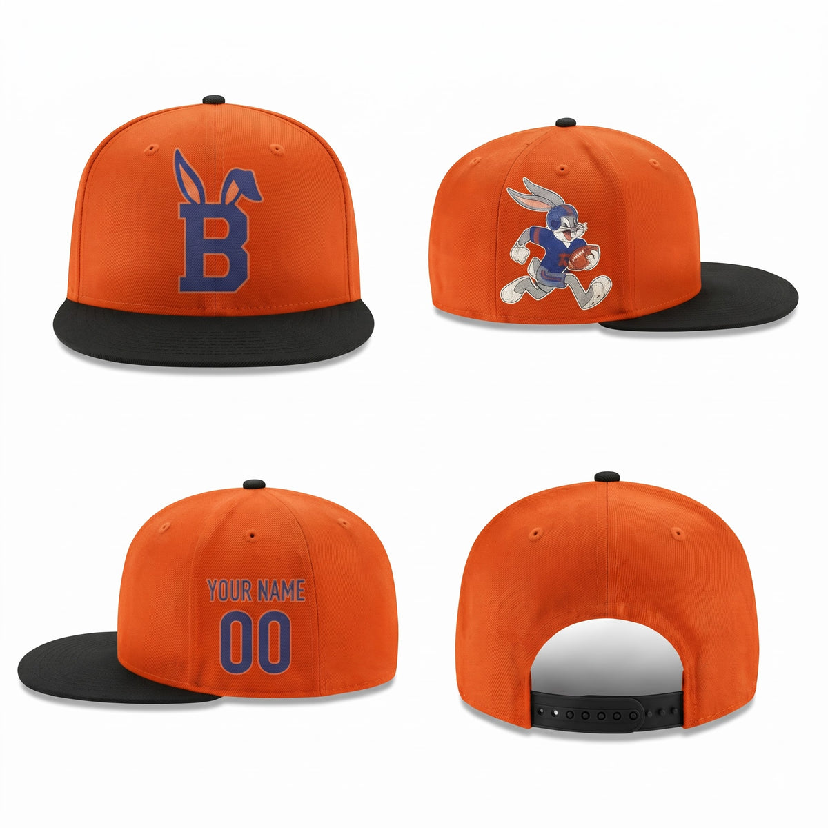 CHI x Bunny Personalized Snapback Cap - Printed