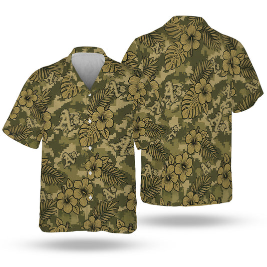OAK Special Armed Forces Hawaiian Design Button Shirt V4