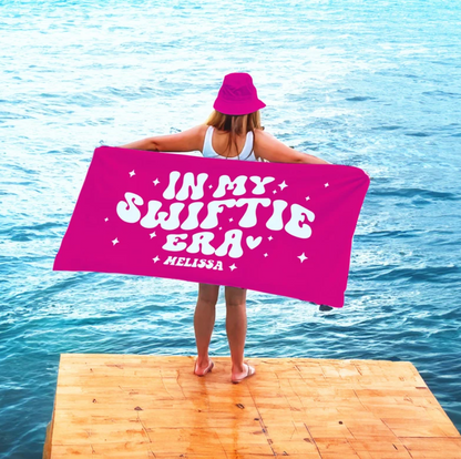 In My Swiftie Era Custom Name Beach Towel- 406TTBT134