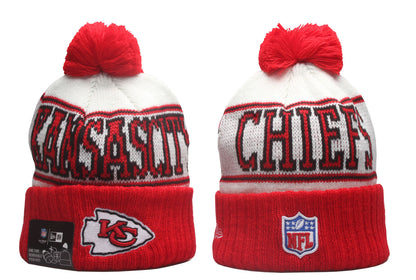 Football Rivalries Cuffed Knit Hat with Pom - Embroidered Patch