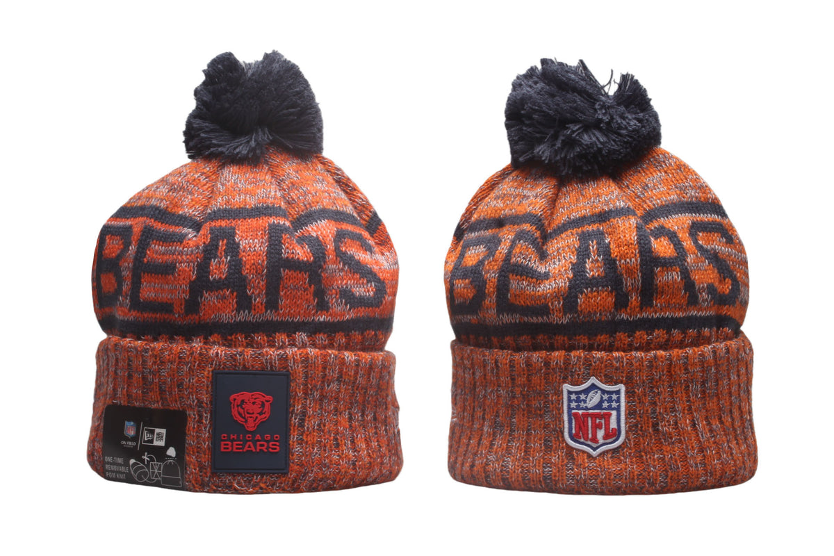 CHI Cuffed Knit Hat with Pom - Rubber Patch