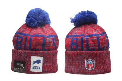 BUF Cuffed Knit Hat with Pom - Rubber Patch