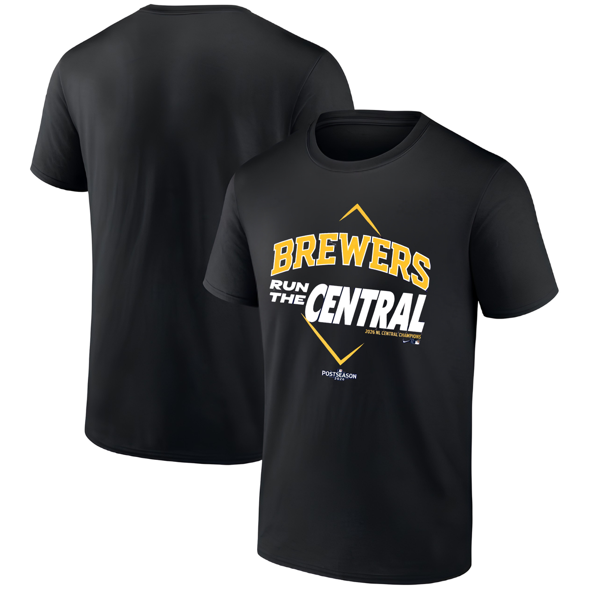 MIL 2026 NL Central Division Champions One Side T-Shirt - Printed