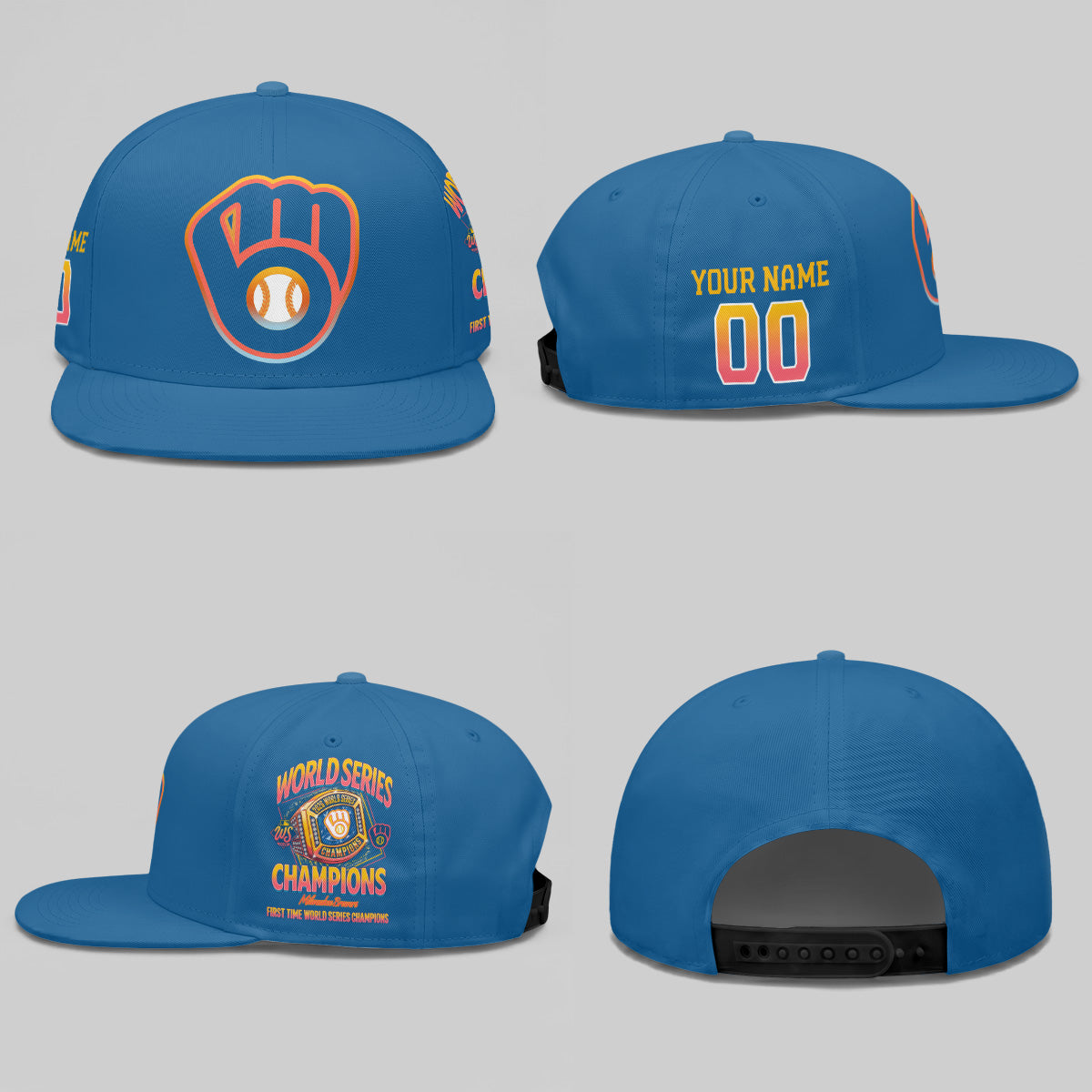 MIL 2026 World Series Champions Custom Snapback Cap - Printed V2