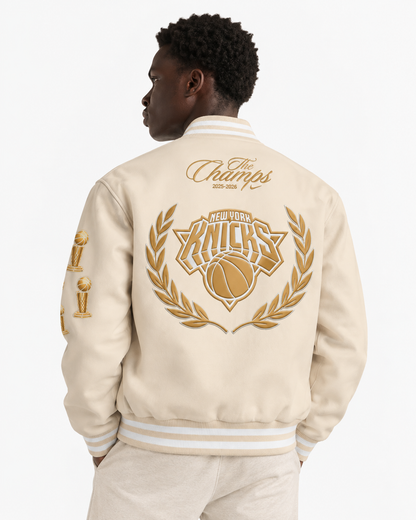 New York Knicks Champions 25/26 Limited Edition Varsity Jacket - Printed