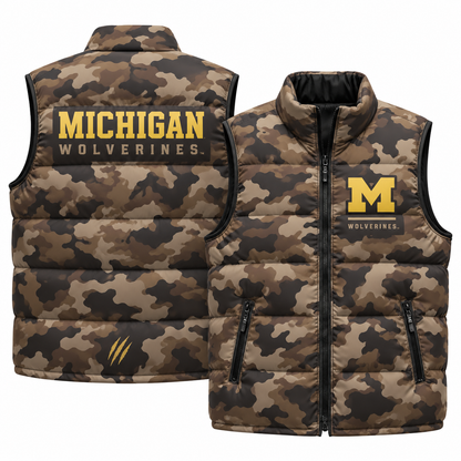 MICH 2026 Military Appreciation Camo Puffer Vest - Printed