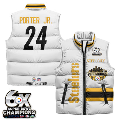 PIT "Steel City" Puffer Vest - Printed