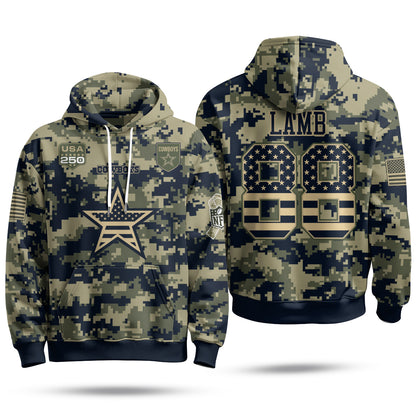 DAL 2026 Salute To Service Edition Pullover Hoodie - Printed