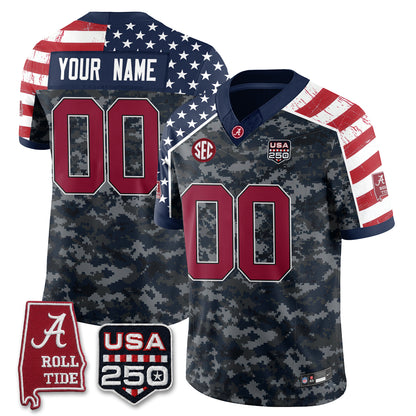 BAMA Camouflage Edition 2026 Vapor Limited Custom Jersey - Stitched