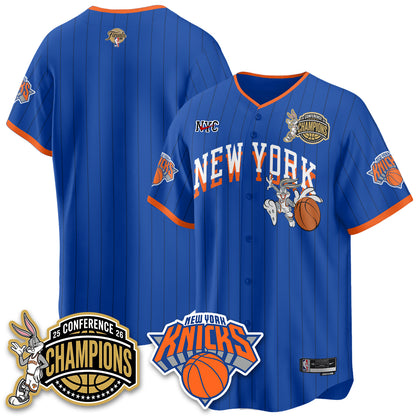 New York Knicks 2026 NBA Finals x Bunny Vapor Jersey V2- Stitched