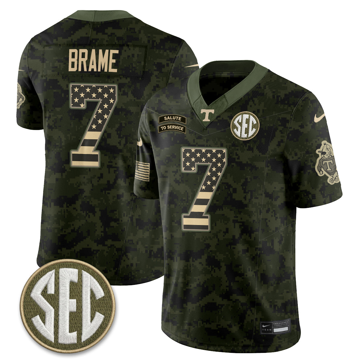 TENN 2026 Salute to Service Vapor Jersey - Stitched