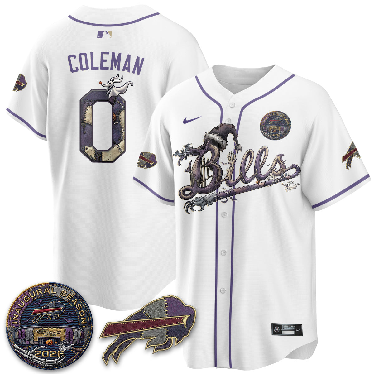BUF 2026 Nightmare Edition Vapor Baseball Jersey - Stitched