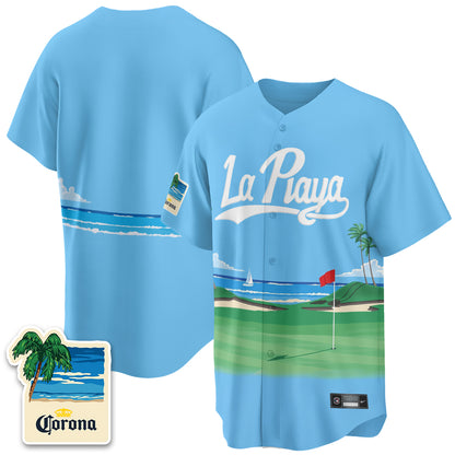 Los Angeles Dodgers Beach Connect "La Playa" Edition Vapor Jersey- Patch Stitched