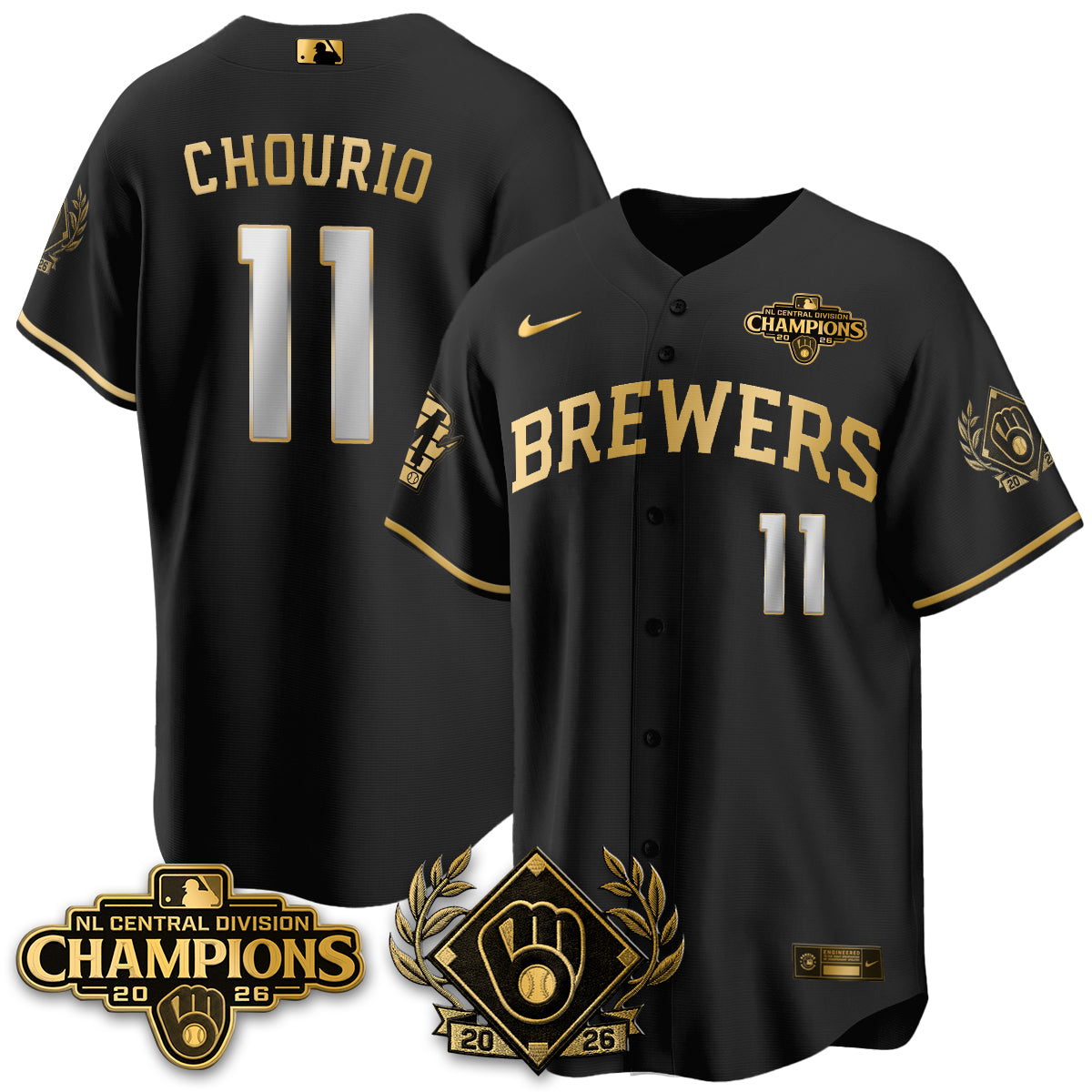 MIL 2026 NL Division Champs Vapor Jersey - Stitched