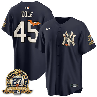 New York Yankees Halloween 2026 Vapor Limited Jersey - Stitched