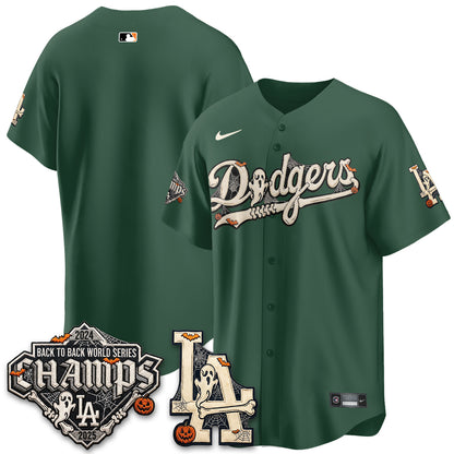Los Angeles Dodgers Halloween 2026 Vapor Jersey - Stitched