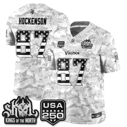 MIN 2026 Salute to Service Edition Vapor Jersey - Stitched