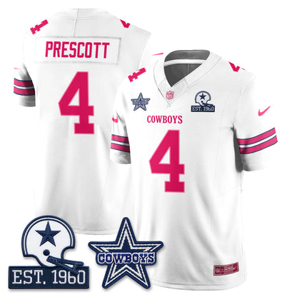 DAL Breast Cancer Awareness Edition Vapor Jersey - Stitched