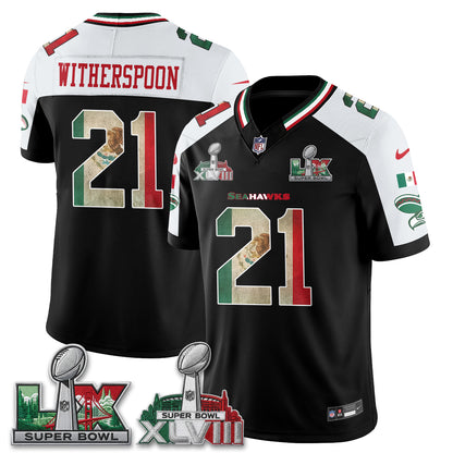 Seattle Seahawks Mexico Edition Vapor Jersey V2- Stitch