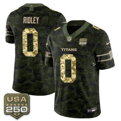 Tennessee Titans 2026 Salute to Service Edition Vapor Jersey - Stitched