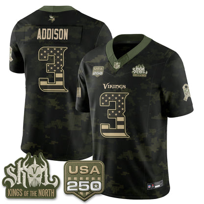 MIN 2026 Salute to Service Edition Vapor Jersey - Stitched