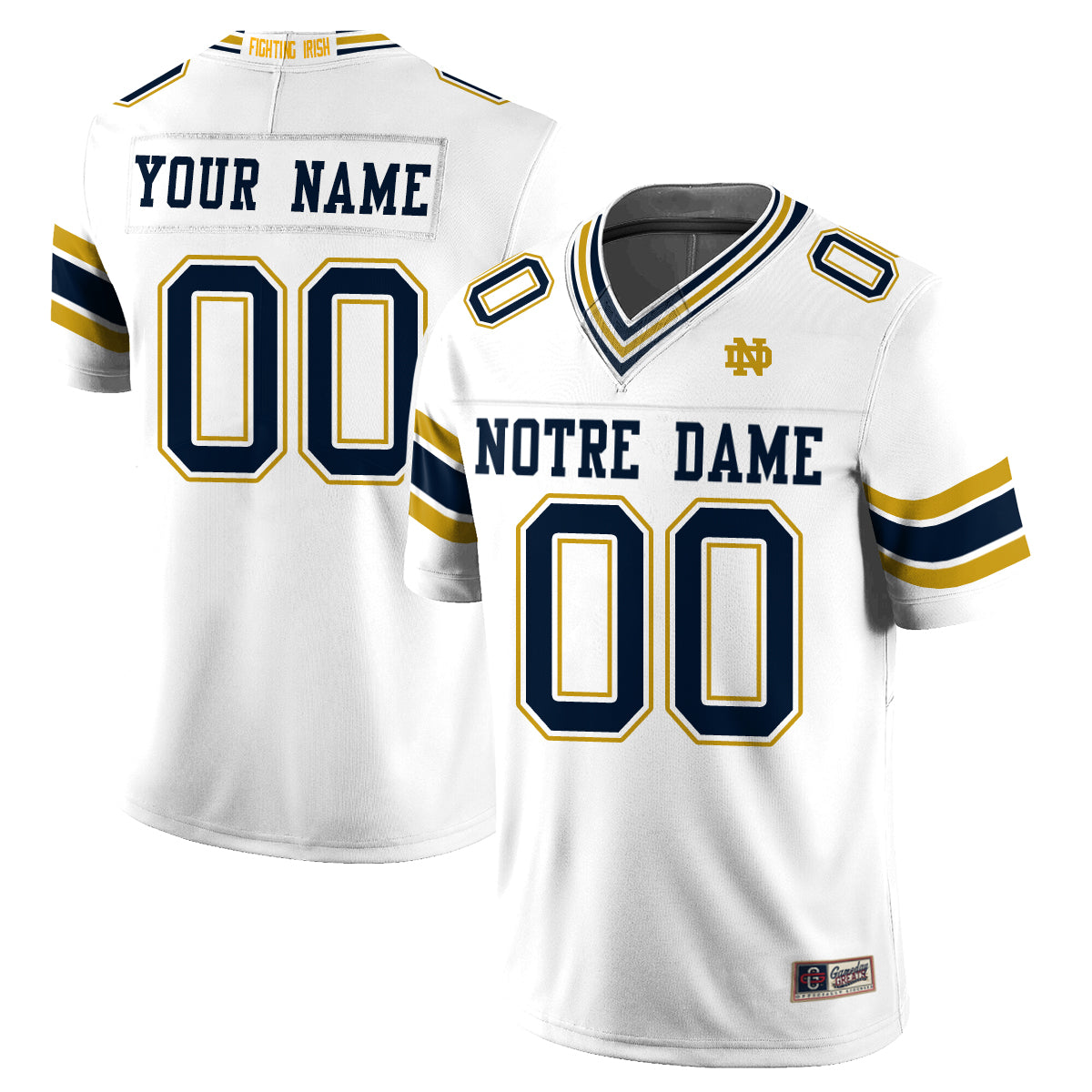 Notre Dame Fighting Irish 2026 Shamrock Series Football Vapor Custom Jersey - Stitched