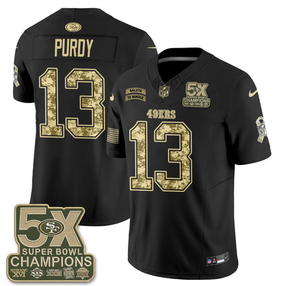 San Francisco 49ers 2026 Salute to Service V2 Vapor Jersey - Stitched