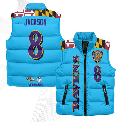 BAL Maryland Puffer Vest - Printed