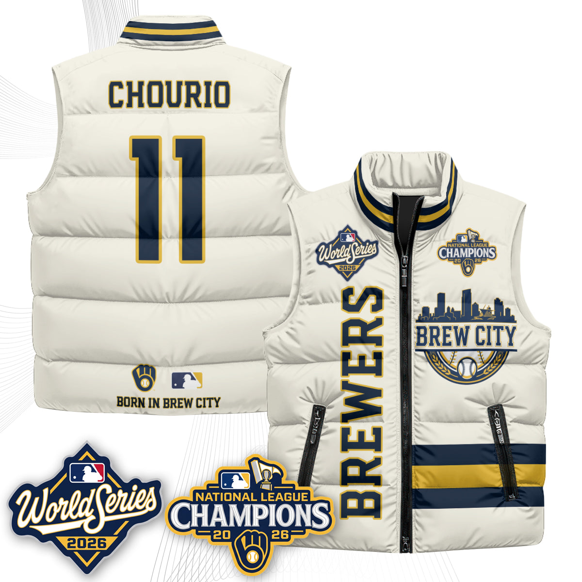 MIL 2026 NL Champions Puffer Vest - Printed